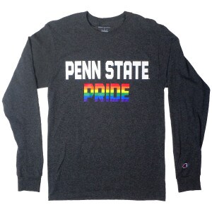 Penn State Pride long sleeve gray t-shirt image